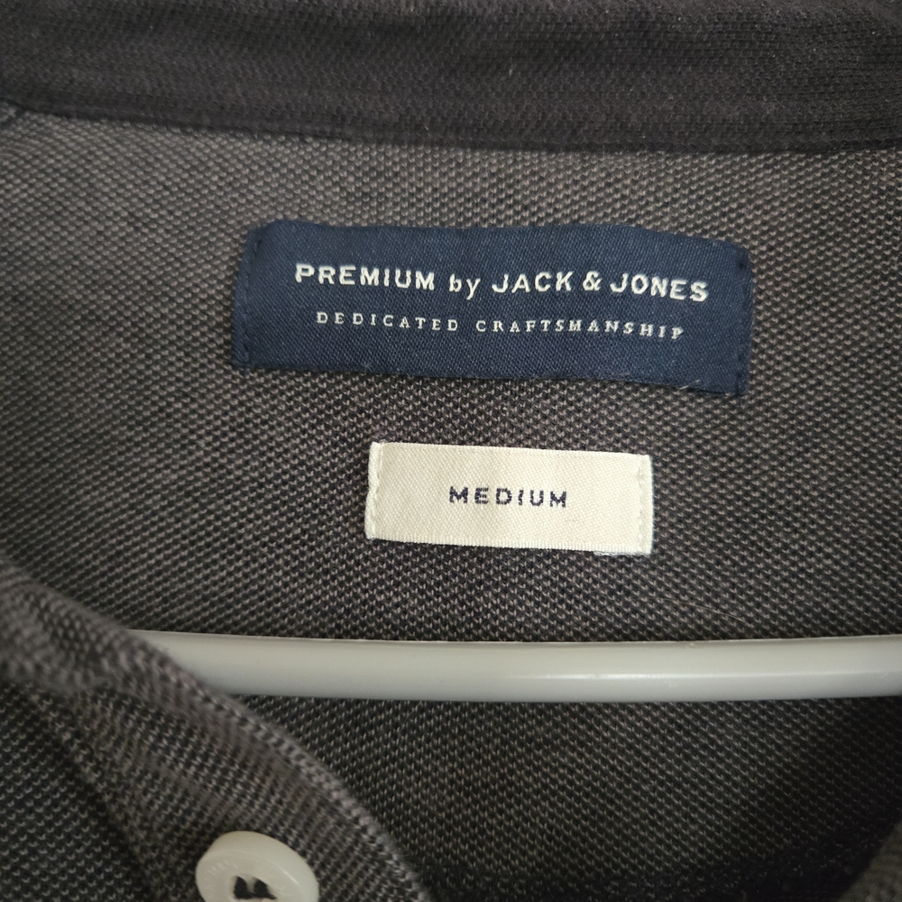 Jack & Jones Charcoal Polo Shirt - Picture 2 of 2